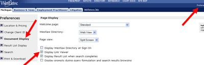 Westlaw Preference Link Viewer Small