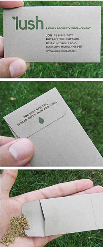 lush business card