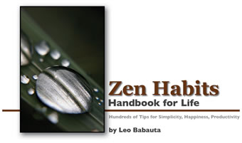 zen habits handbook for life zen habits